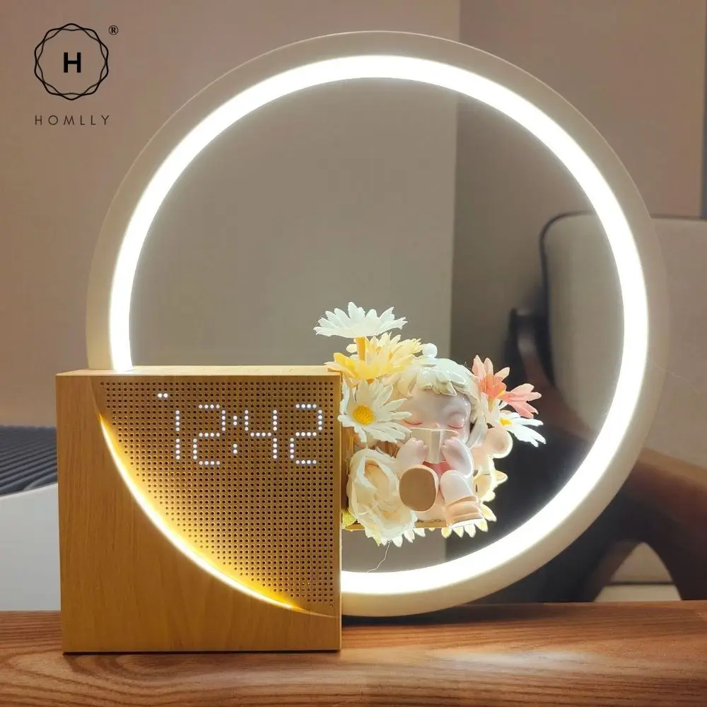 Homlly Sunrise Digital Alarm Clock with Relaxation Music, Warm Night Light & USB Charger alarm clock digital