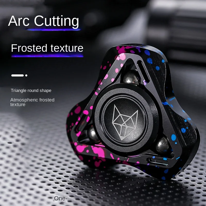 High-quality Metal Fidget Spinner Portable Decompress Toys With Three Leaves Creative Toy For ADHD Anxiety Relief Adults Gifts