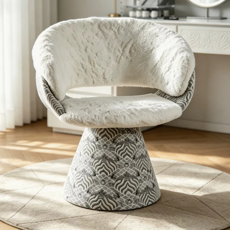 Beauty Makeup Chair - Cute Makeup Vanity Stool Tall Swivel
