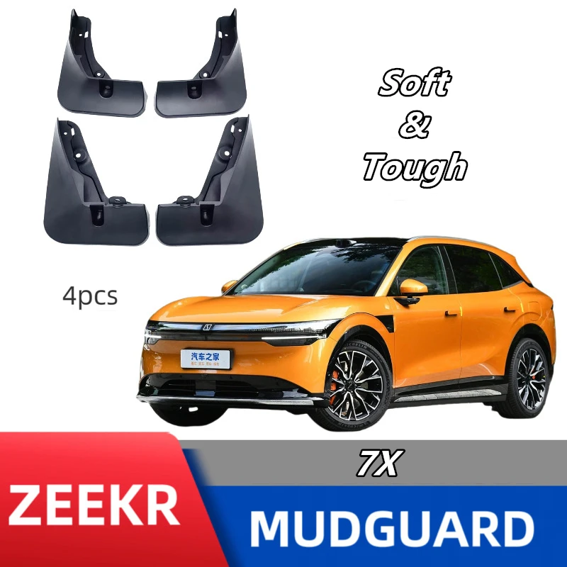 

Car mudguard for ZEEKR 7X;Soft plastic material;Prevent sediment splashing;Keep the vehicle clean;Electric