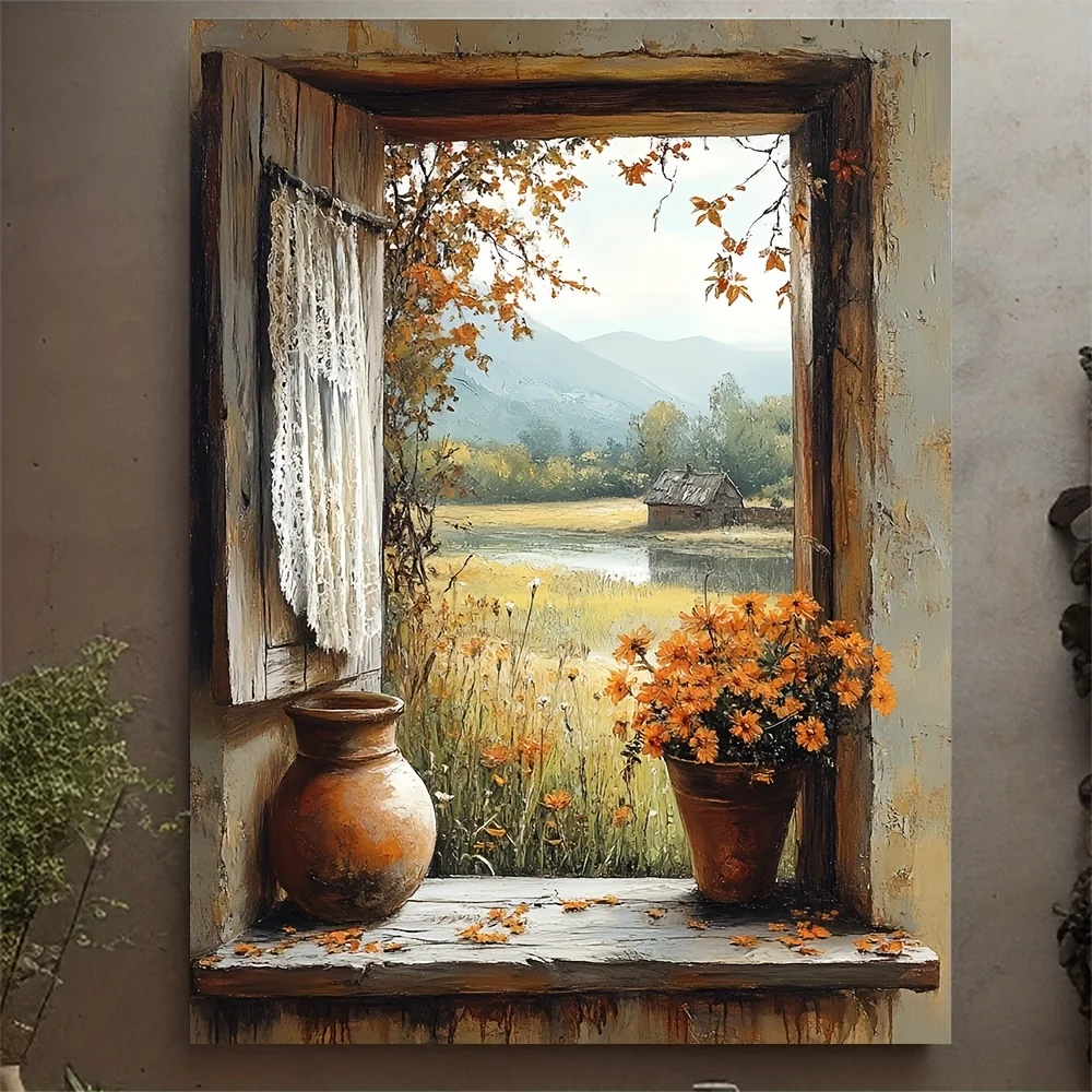1PCS 2D Flat Frameless Unframed Landscape Canvas,Canvas Artwork，Suitable for bedroom, living room and hallway, canvas wall art,