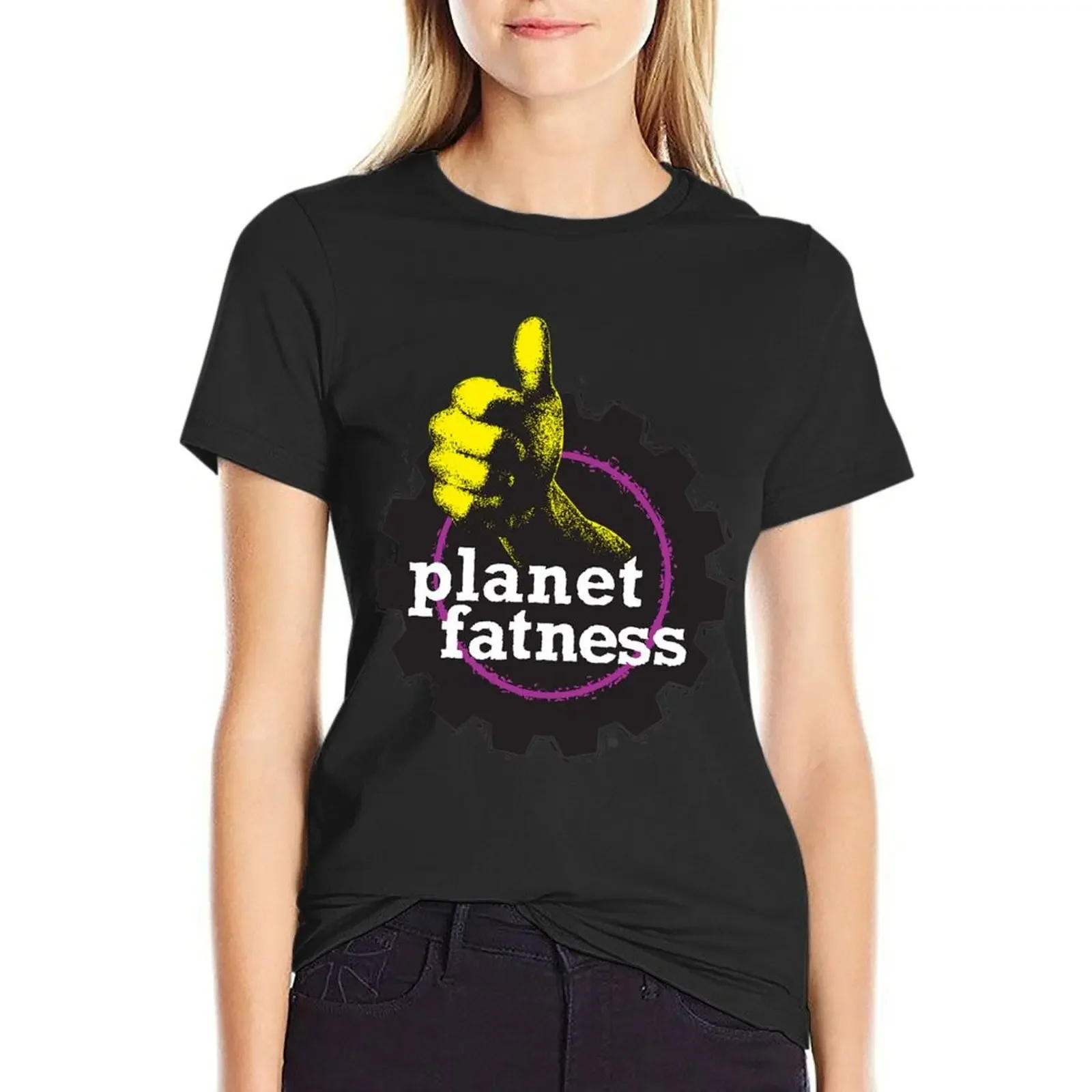 

Planet Fatness T-Shirt plus size tops tees kawaii clothes blacks Woman T-shirts