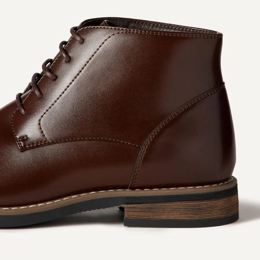 Essentials Mens Cap Toe Ankle Dress Boots