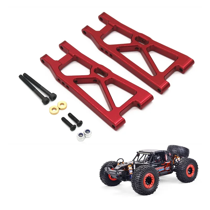 โลหะด้านหลังล่างแขนแขวนด้านหลังสําหรับ ZD Racing DBX-10 DBX10 1/10 RC รถอัพเกรดอะไหล่อุปกรณ์เสริม,สีแดง