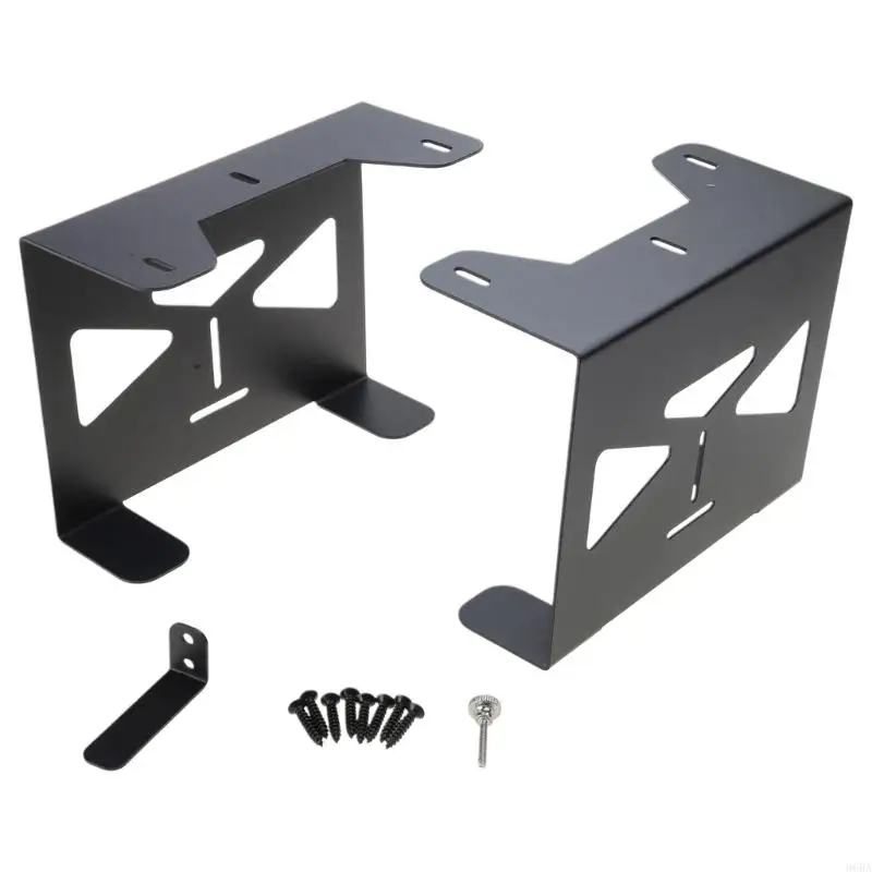 

96BA Versatile Metal Bracket Neat Desk Gaming setups Enhancer Organizational Desk Accessory Upgrades for Consoles Storage