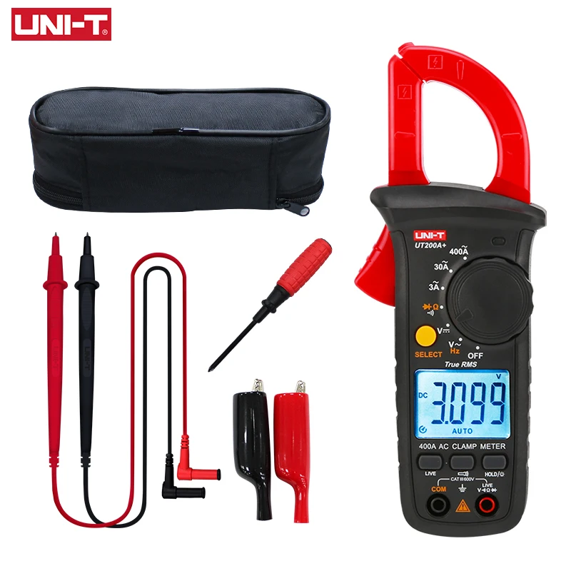 UNI-T AC Current Clamp Meters Digital Voltmeter Ammeter Pliers UT200A+ UT200B+ Amperometric Clamp Multimeter Electrician Tester