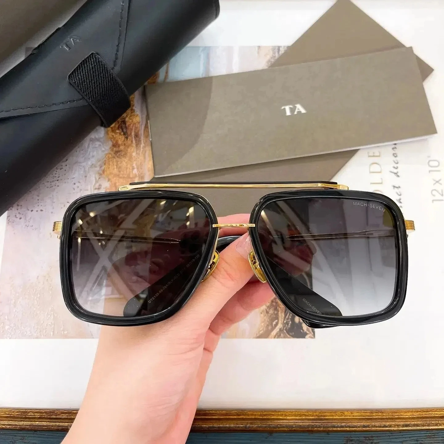 

Original Factory For DIYTA DT DTS135 MACH SEVEN With Brand Box Luxury Design Alloy+Acetate Frame Popular Men Women Sunglasses