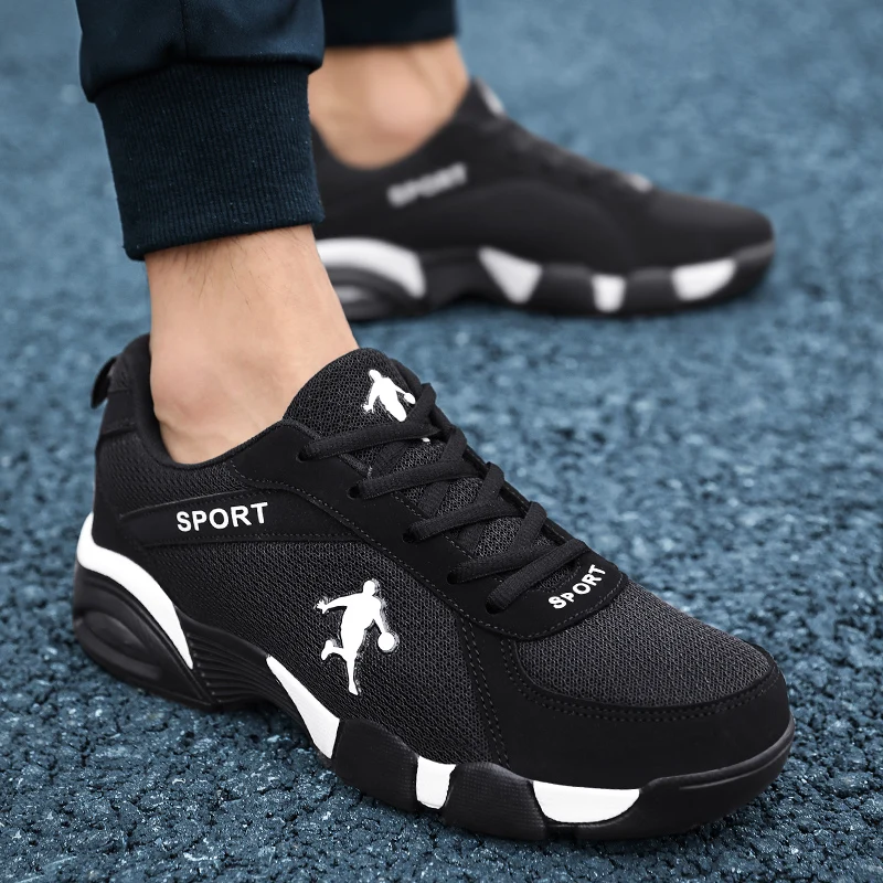 Men\'s Sneakers 2024 New Men Shoes Outdoor Breathable Mesh Sneakers Non Slip Comfortable Walking Black Sports Shoes for Men