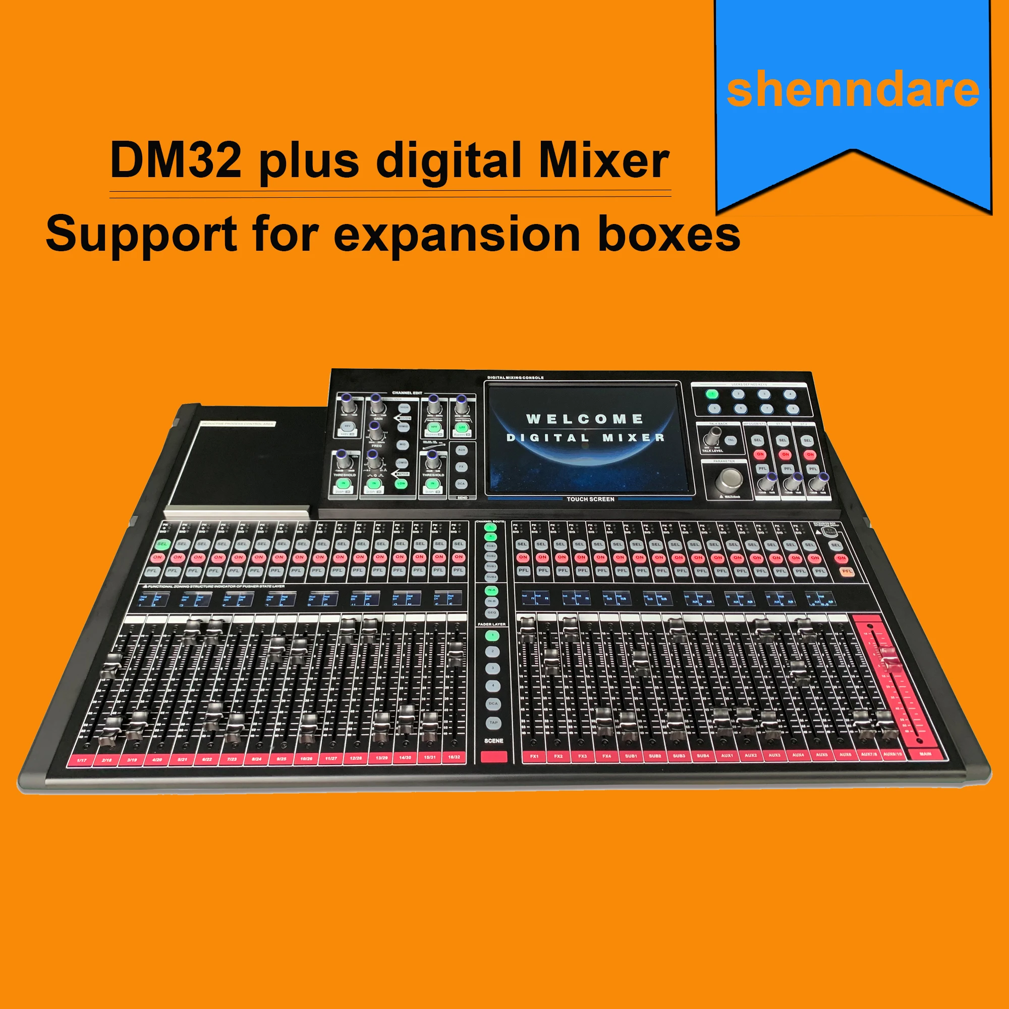 Shenndare DM32 PLUS Professional Digital mixing 32 Channel Audio Console Mixer Dj  Mixer Professional Stage Performance