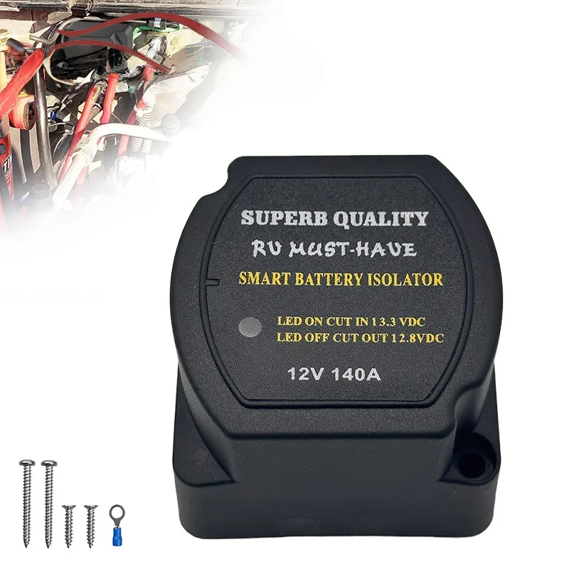 

Car and yacht dual battery isolator 12V 140A smart battery controller VSR modified relay