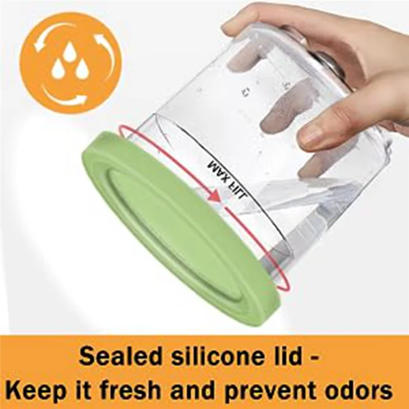 

ABWR-Ice Creami Pints And Lids Replacement Set 16Oz Cups For Ninja Creami NC301, NC300, NC299AMZ Series Ice Cream Maker Parts