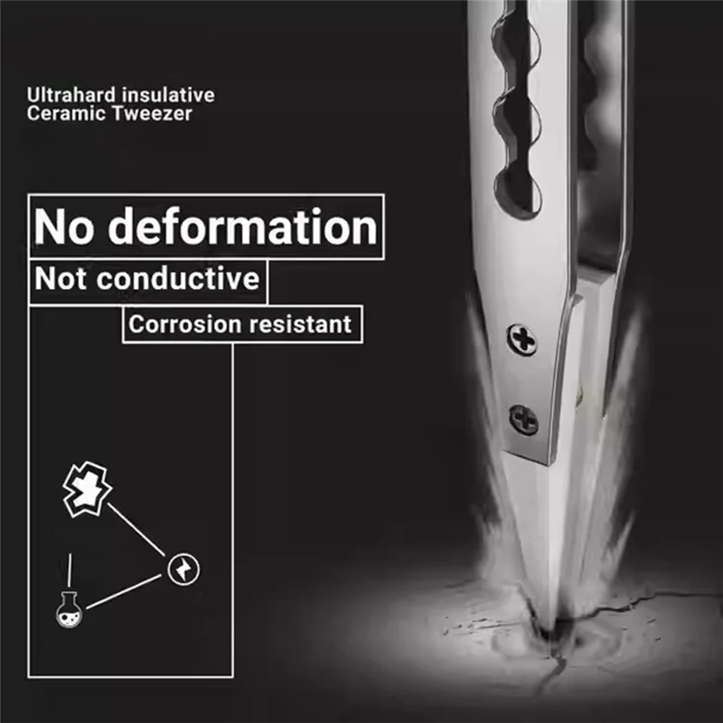 

【Price-Drop!】Anti-Static Corrosion Resistant 4Pcs Titanium Alloy Non-Magnetic Tweezers For Precise Motherboard Jewelry Repair Fo