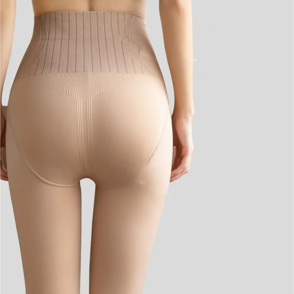 Durable Solid Color High Waist Pantyhose Nylon Nude Color Thermal Pantyhose Dress Tights Stockings Bare Leg Artifact Girl view 5
