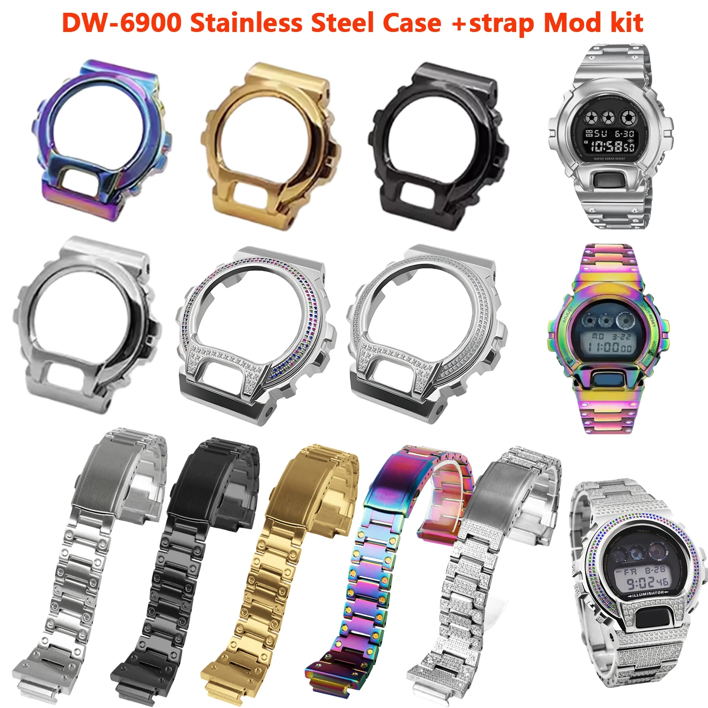 DW6900 Watch Case Upgrade: A Complete Guide to Transforming Your Casio DW-6900 with a Premium Metal Bezel & Strap Kit