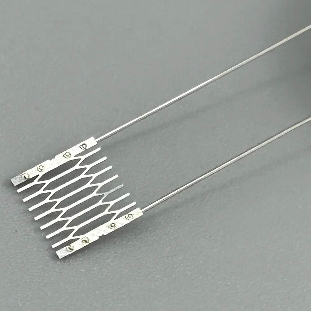 2 pernas de fio 34 estilo universal 0.15/.2/.3/.4/.6/.8/1.0/1.2 ohm escultura folha de malha de metal grill elemento de aquecimento reparação de resistência