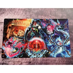 Yu-Gi-Oh diabellestarr The Dark Witch SNAKE-Eyes flamberge Dragon playmat การ์ดเกม ygo MAT KMC TCG Yugioh แผ่นรองปูโต๊ะ-196