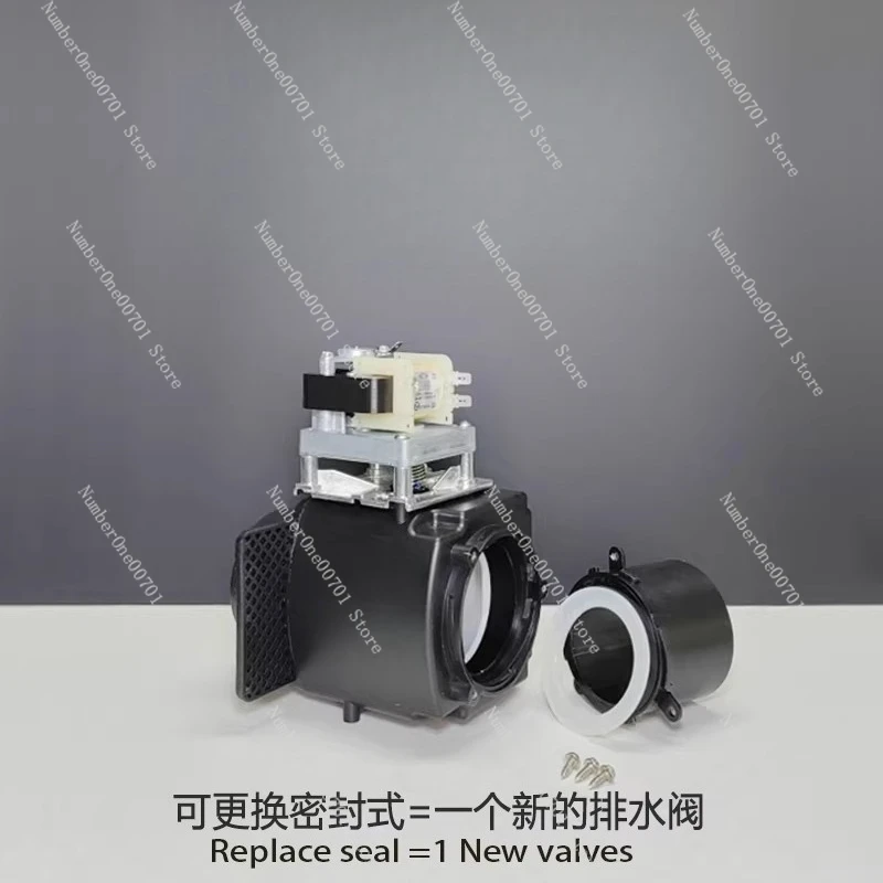 3-Inch 180 Degree Drain Valve with Overflow, Universal Washing Machine Drain Valve Pump