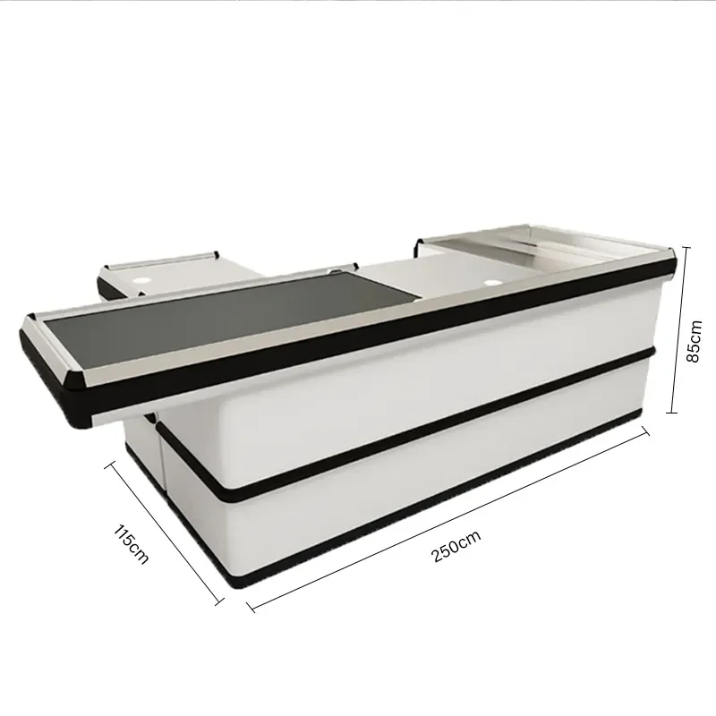2025 Customized Modern Boutique Checkout Counter For Supermarket Steel & Material Common Style For Clothes & Grocery Store