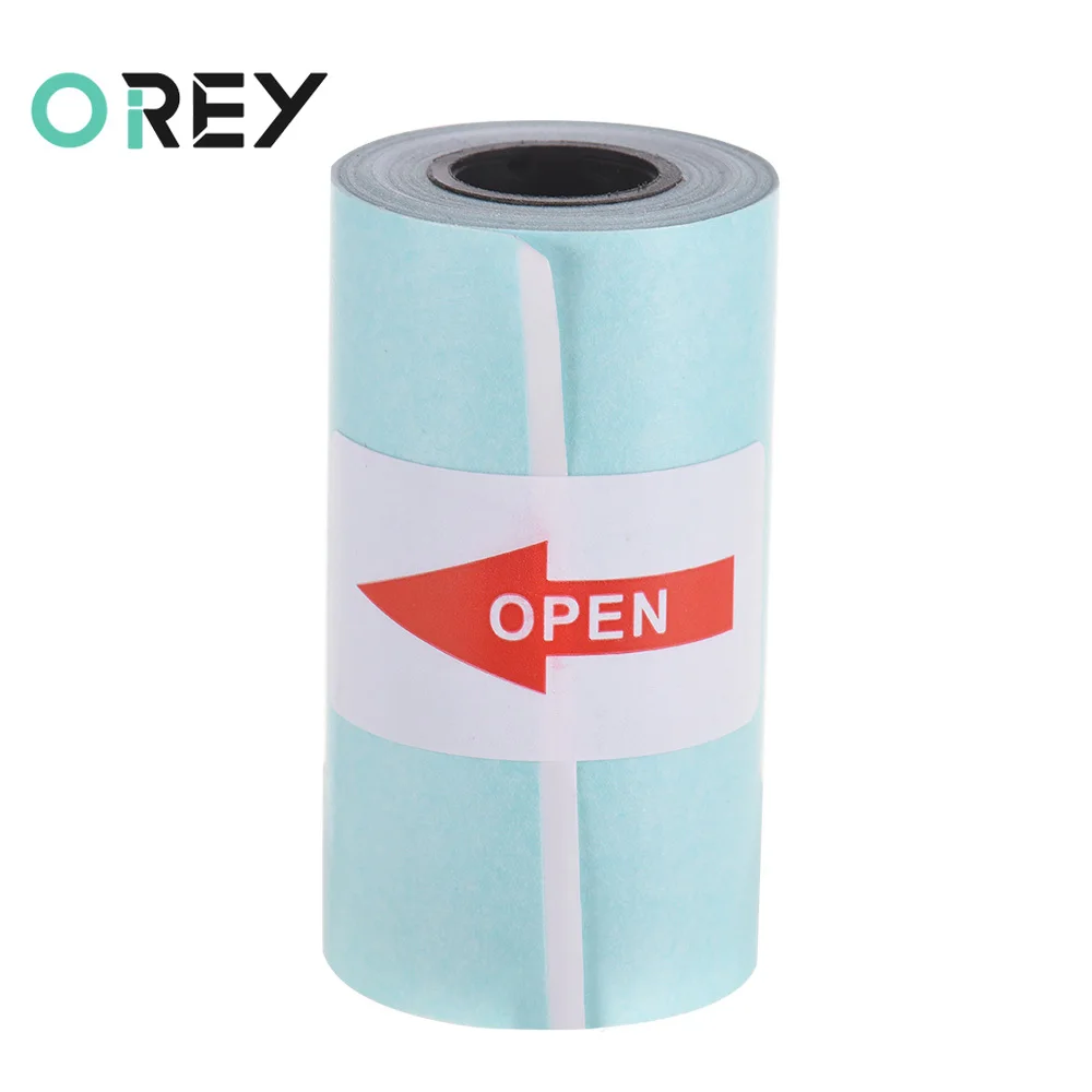 

5 Rolls Thermal Paper Printable Sticker Paper Rolling Self-adhesive 57*30mm for PeriPage A6 Photo Printer for PAPERANG P1/P2