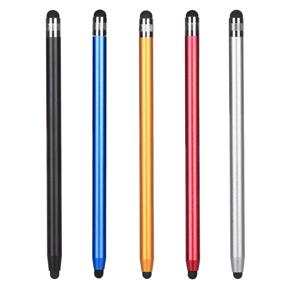 High Quality Dual-head touch Silicone Tips Capacitive Pen Stylus Touch Screen Drawing Pen for Smartphone Tablet PC Computer