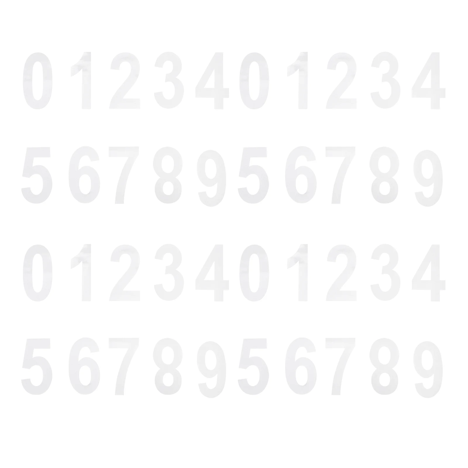 

4 Sets Mailbox Numbers PVC Mailbox Numbers House Stickers Trash Can Address Decals Durable Practical Garden Use