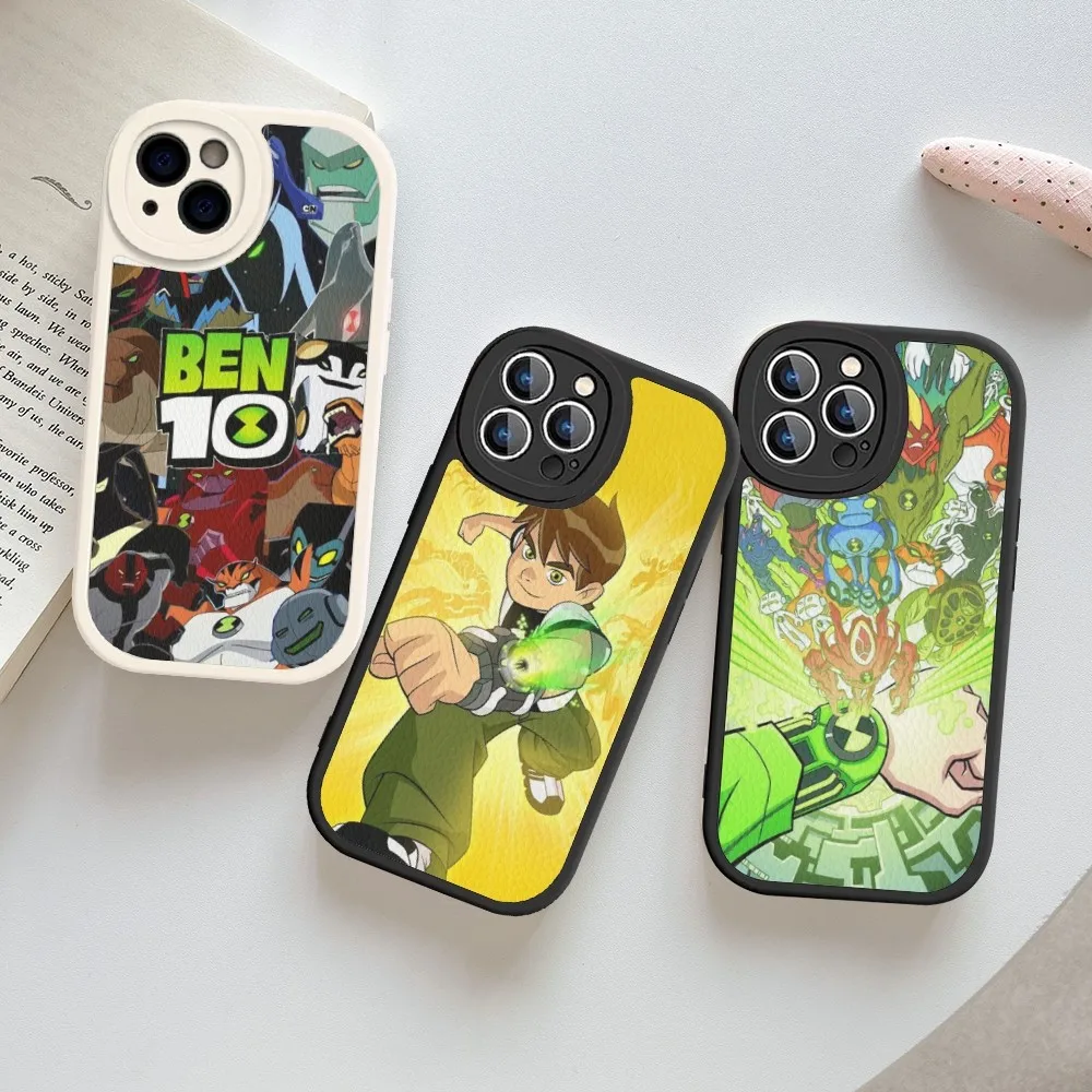 Классический анимационный чехол B-Ben 10 Omnitrix из жесткой кожи для iPhone 16, 15, 14, 13, 12, Mini 11 14 Pro Max Xs X Xr 7 8 Plus
