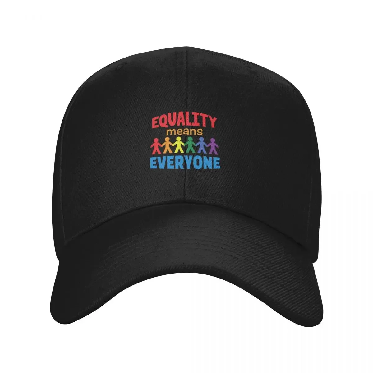 Equality Means Everyone' (Black) Baseball Cap Military Tactical Cap Hat Baseball Cap For Man Women's