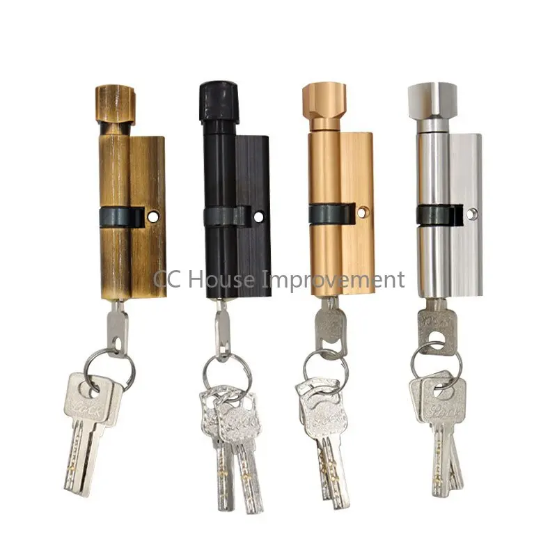 

Door Cylinder Lock Biased 70mm 3 Keys Anti-Theft Entrance Brass AB Door Lock Home Security Interior Bedroom Lock Cylinder