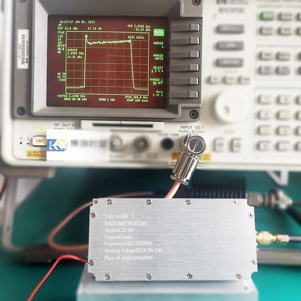 2.4G-2.5G frequency band 40W RF power amplifier module, used for isolating Bluetooth WiFi drone video transmission signal module