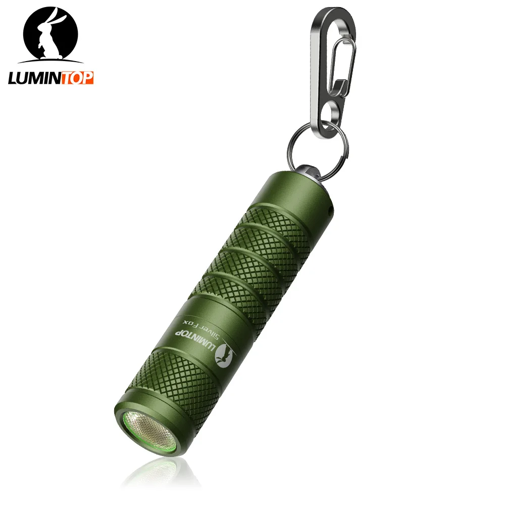 Lumintop Silver Fox 760LM Mini LED Keychain Flashlight IPX8 Waterproof 14500/AA Battery EDC Compact Torch With Magnetic Tail Cap