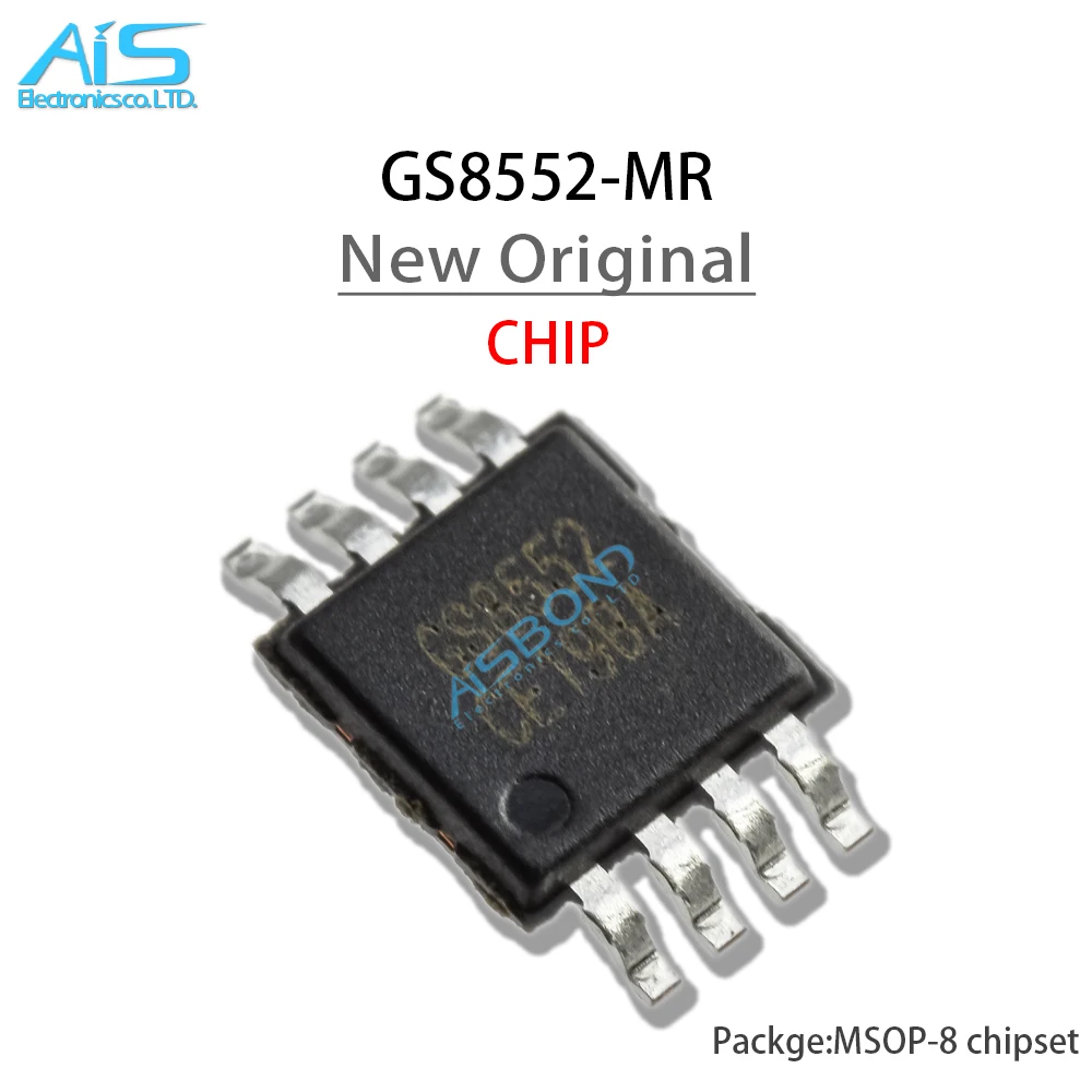 

10 шт./партия, новые Φ GS8552 MR, соответствуют стандарту AD8552AMM, Входные/выходные РАБОЧИЕ УСИЛИТЕЛИ IC