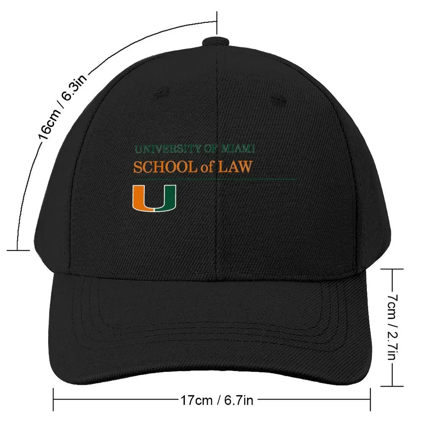 University of Miami law Baseball Cap Rugby Sun Hat For Children Baseball Men Women's