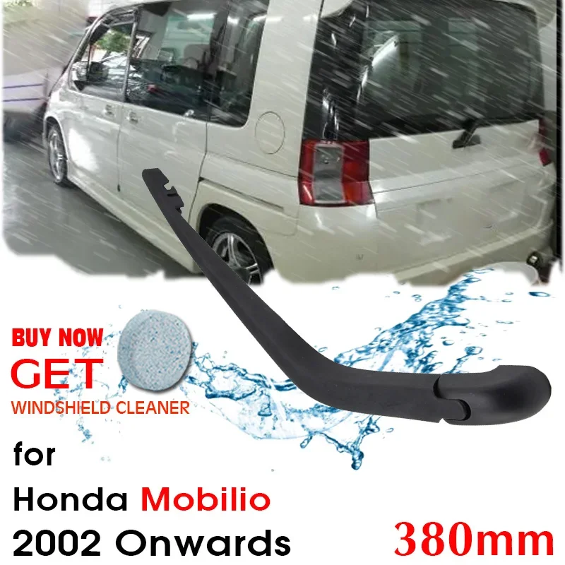 

Car Wiper blade Rear Back Window Windscreen Windshield Wipers For Honda Mobilio Hatchback 380mm 2002 Onwards Auto Accessories