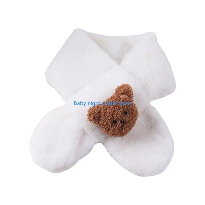 

J2FF Stylish Children's Winter Scarf Cartoon Long Muffler Lovely Plush Neckerchief