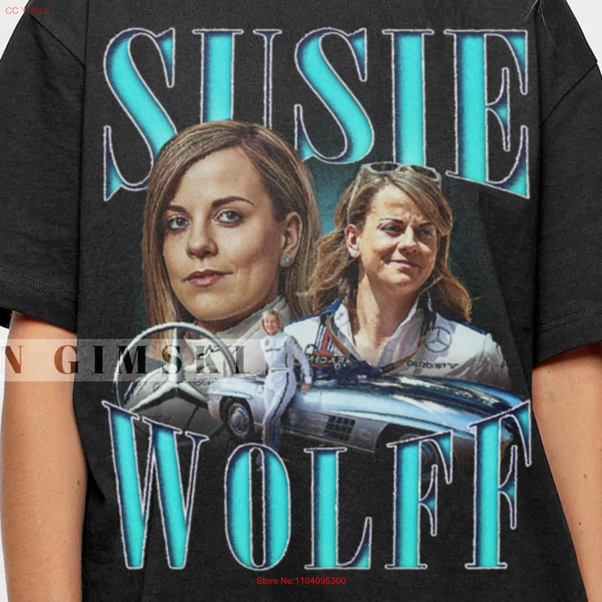 Limited Susie Wolff T Shirt Vintage Bootleg Racing Driver SweaT For Women and Man GSK28 long or short sleeves