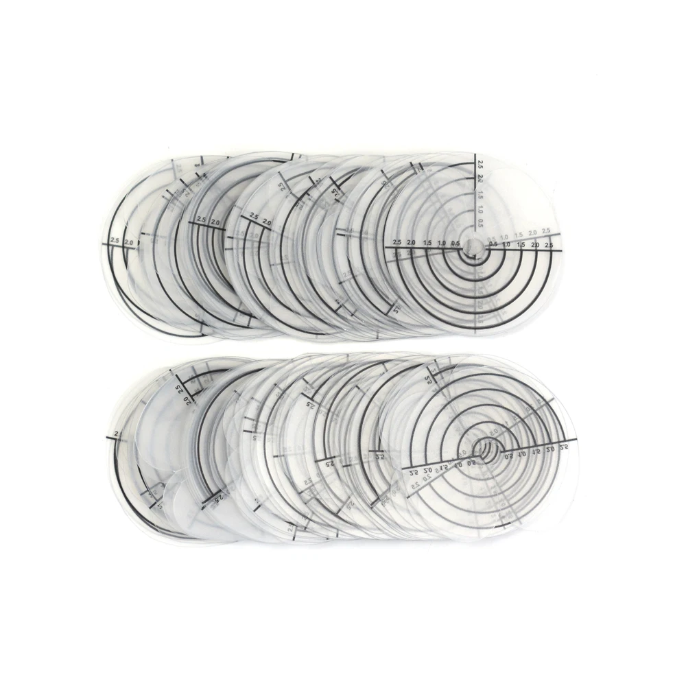 500pcs Heat Shield Guards with Scale for Hair Extensions Clear PVC Fusion Keratin Glue Protector Templates for Hair Extension