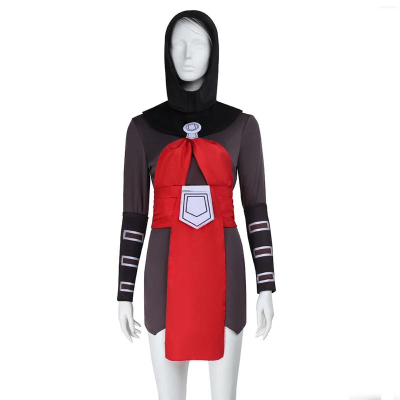 Костюм для косплея Ventress из фильма, униформа ночной сестры, женский красный, серый, боевой костюм охотника ведьмы, карнавальный наряд на Хэллоуин