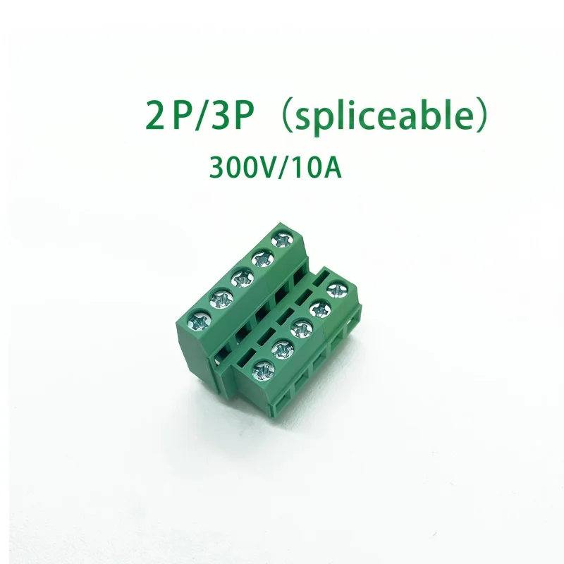 10pcs KF127 Screw PCB Terminal Block 5.0/5.08mm Pitch 2P 3Pin High-Low Conjoined Stackable Wire Connector