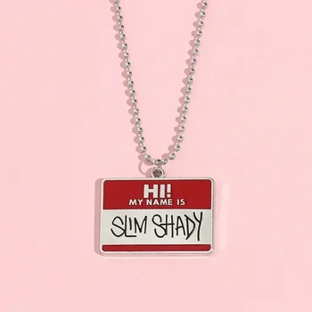 펜던트 드롭 배송 히피 초크 목걸이, 볼 체인 목걸이, 패션 2024 힙합 록 쥬얼리, 사각 슬림 그늘 