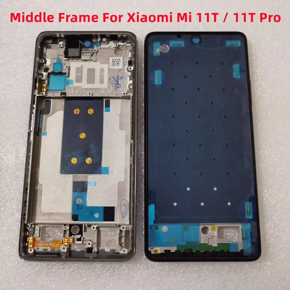 Original Middle Frame Bezel For Xiaomi Mi 11 Ultra Lite 11T Pro Mid Front LCD Display Plate Holder Digitizer Housing Replacement