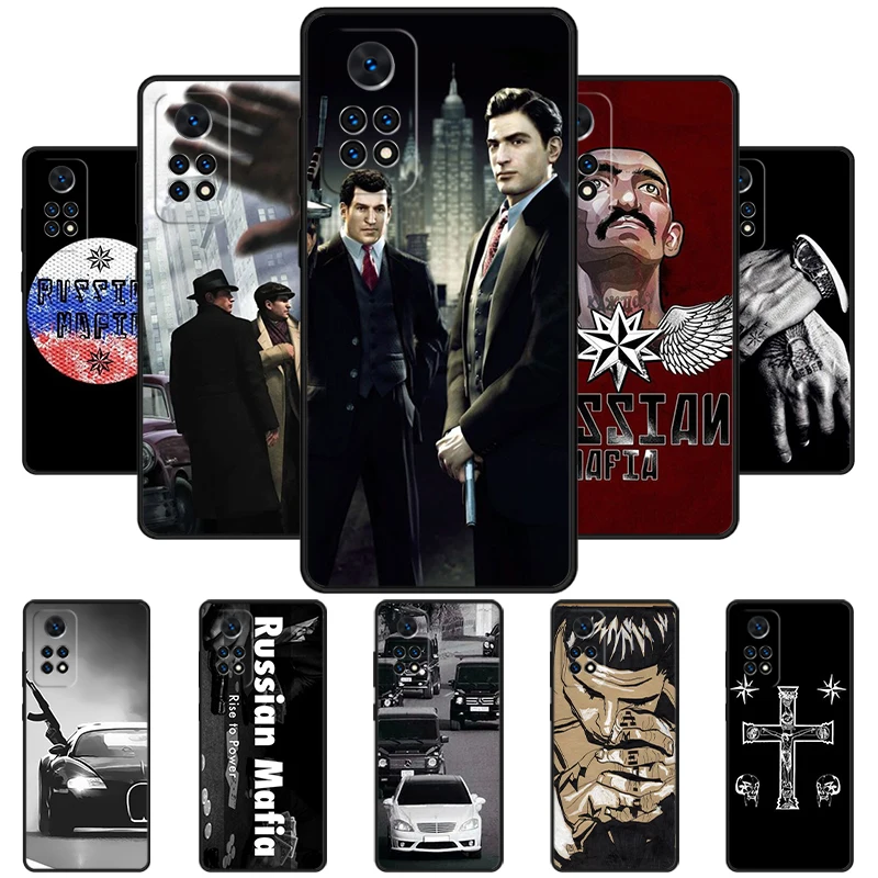 Russian Mafia Phone Case For Redmi Note 11 EPro 11S 10T 9S Promax 8 Pro Xiaomi Mi 11 12X 12S Ultra Cover