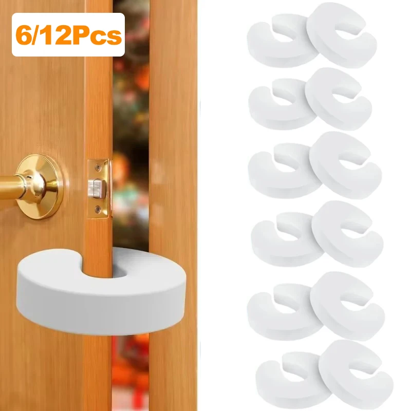 6/12Pcs Baby Sicherheit Tür Stopper Möbel Protector Anti-prise Hand Kind Lock Finger Prise Schutz beweis Tür Slam Stopper