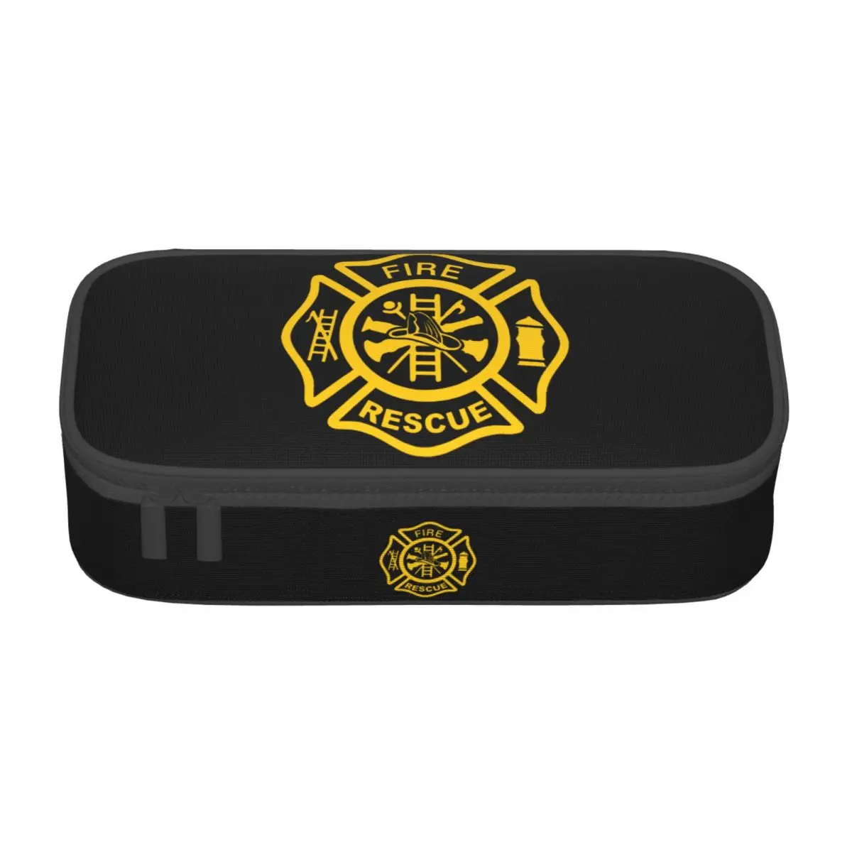 Firefighter Fire Rescue Kawaii Pencil Cases Girls Boys Large Capacity Pencil Pouch Students Stationery