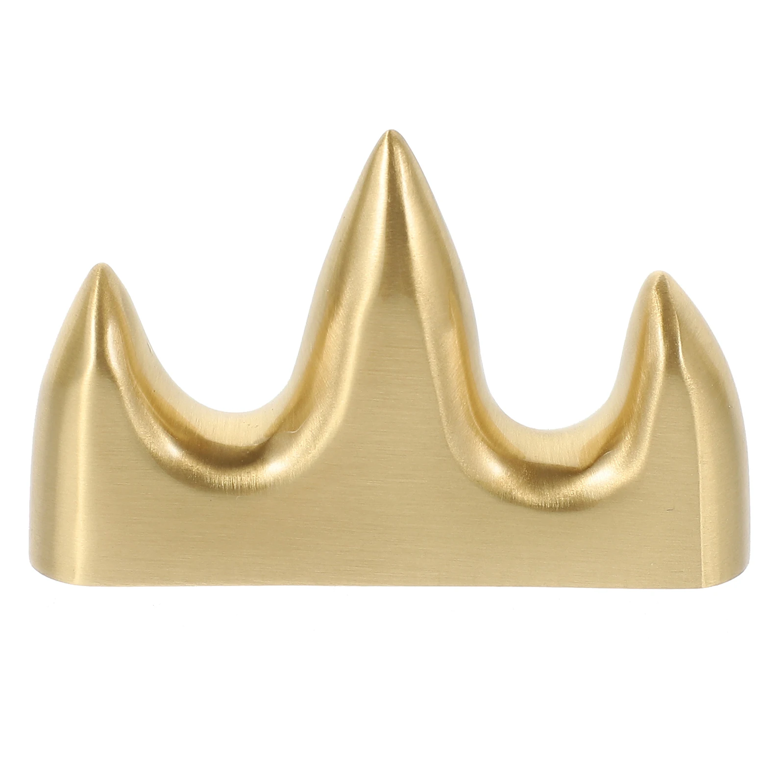 

1 Practical Brush Pen Holder Durable Brass Calligraphy Brush Rest Mountain Shape Desktop Decoration For Home Office Schoolroom