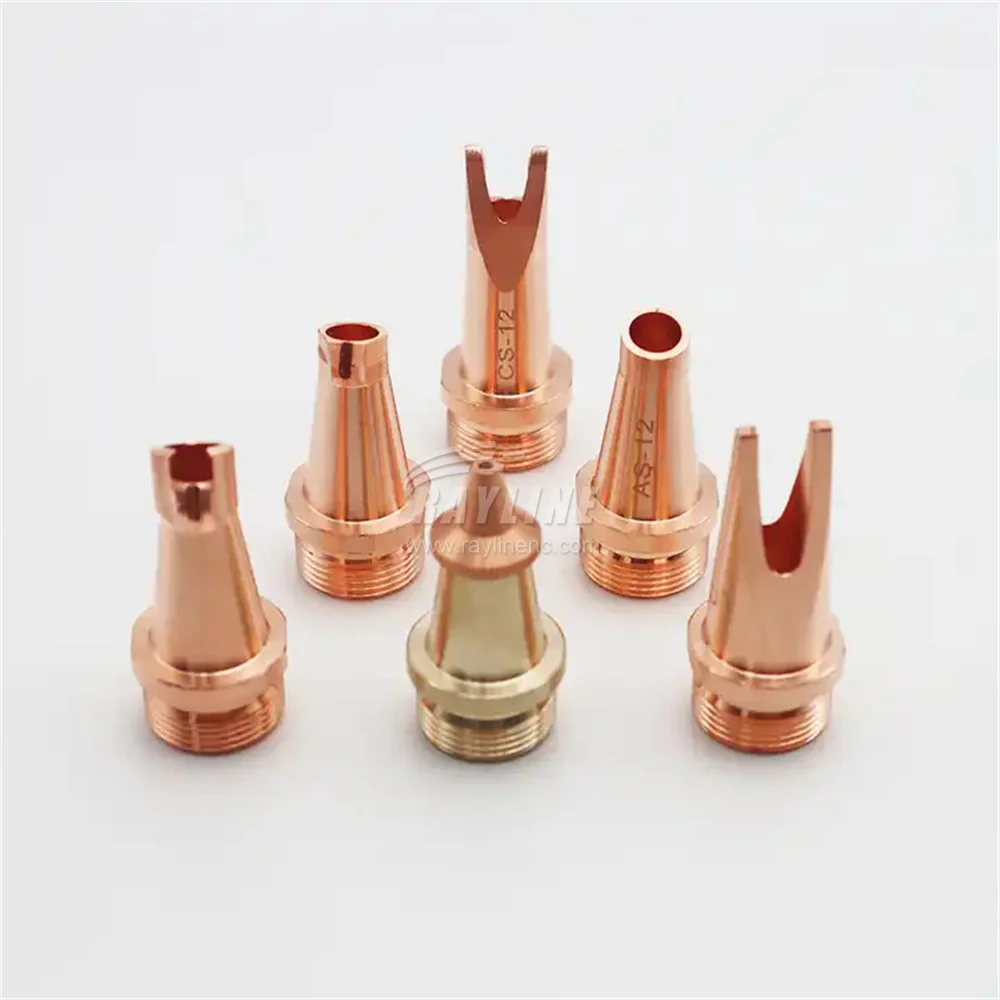 Laser Welding Nozzle Handheld Laser Nozzle Red Copper Welding Torch Replacement For 2000w 3000w laser welding soldering machine