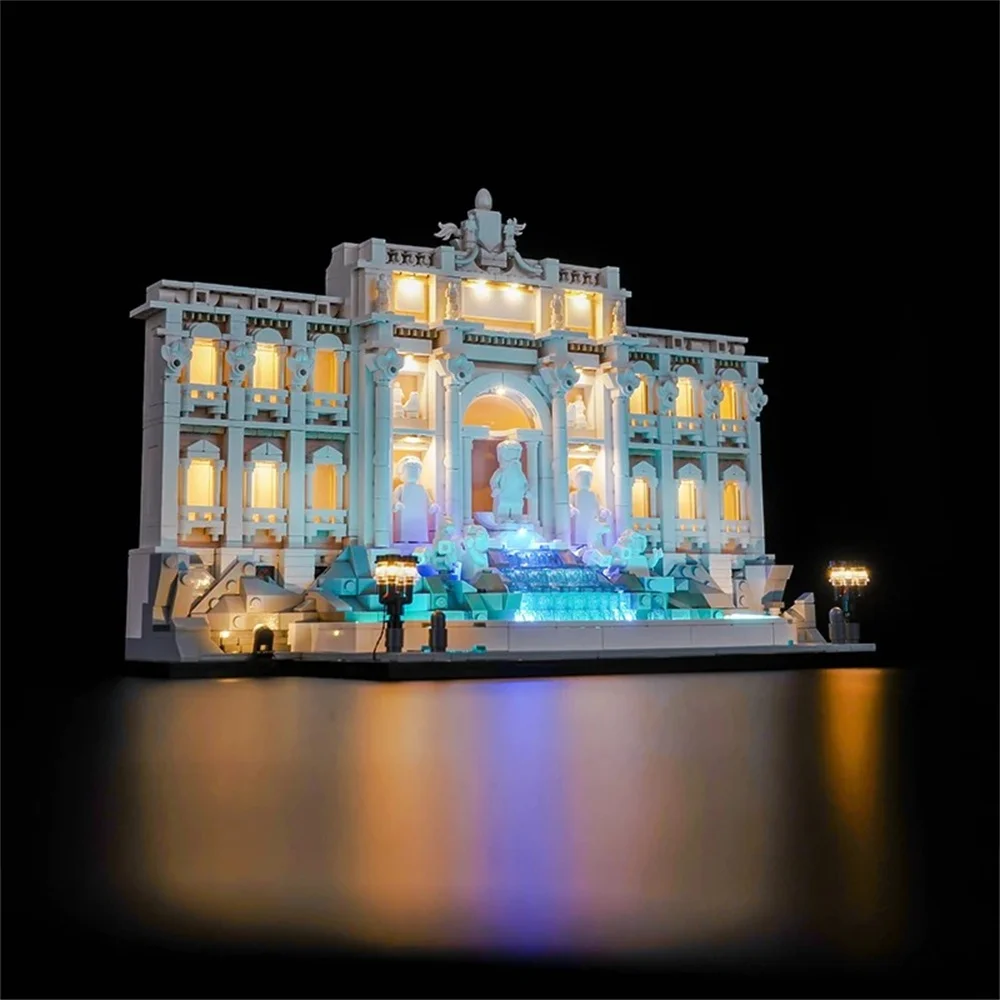 Verlichtingsset voor 21062 Trevi Fontein Architectuur Kunst- en Ambachtsserie Exclusief bouwsteen (alleen led-lichtset)