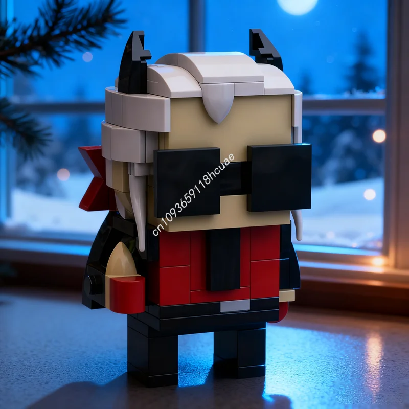 146 قطعة MOC Helltaker Brickheadz العدالة نموذج اللبنات البناء تجميع DIY بها بنفسك فكرة هدايا عيد الميلاد لعبة الطوب للأطفال #1