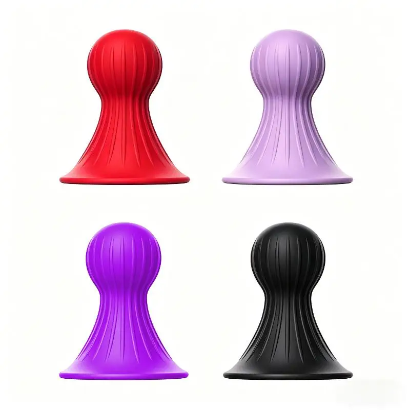 NEW 1 Pair Colorful Silicone Nipple Suckers Soft Suction Cup Sensual Nipple Stimulation Sex Toy For Couples