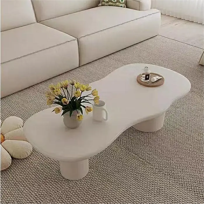 Nordic cloud Multi plywood long tea table smooth baking finish simple living room tea table coffee table