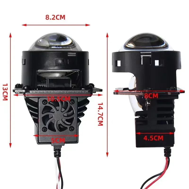 

Experience the Power of 12V 80W 6000K Car 3 Inch Biled Bi LED Lens Projector Headlights Retrofit